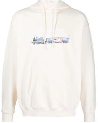 Drole de Monsieur - Graphic-Print Cotton Hoodie - Lyst