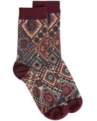 Momoní - Nanami Printed Socks - Lyst