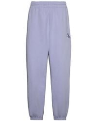 Calvin Klein - Logo-Embroidered Elasticated Track Pants - Lyst