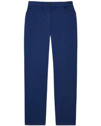 Paul Smith - Logo-Patch Organic Cotton-Blend Trousers - Lyst