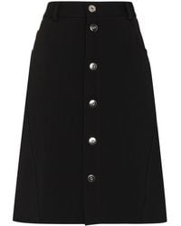 Bottega Veneta - A-line Buttoned Skirt - Lyst