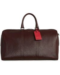 Kiton - Reisetasche Aus Gekörntem Leder - Lyst