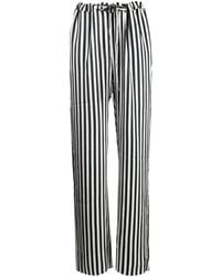 Marques'Almeida - Striped Silk Wide-leg Trousers - Lyst