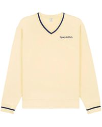 Sporty & Rich - Maglione New Serif Con Scollo A V - Lyst