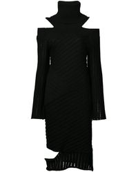 Valery Kovalska - Ribbed Cold Shoulder Dress - Lyst