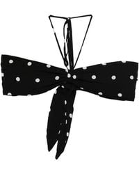 Adriana Degreas - Polka-Dot Tie-Fastening Bikini Top - Lyst