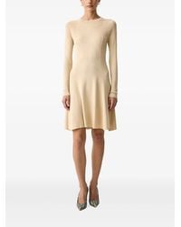 ARMANI EXCHANGE - Robe Courte Côtelée À Manches Longues - Lyst