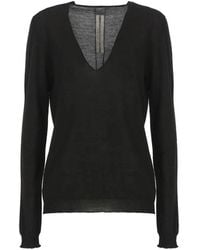 Rick Owens - V Neck Sweater - Lyst