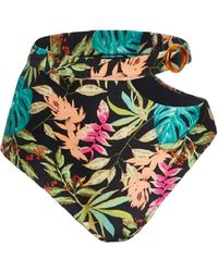 PATBO - Tropical High-Waisted Bikini Bottom - Lyst