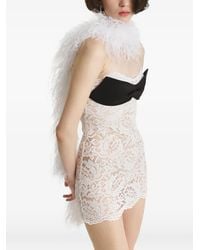 2310 STUDIO - Écharpe Bordée De Plumes - Lyst