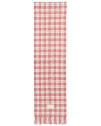 Acne Studios - Checked Logo Scarf - Lyst