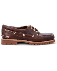 Timberland - Authentic 3-Eye Logo-Print Boat Shoes - Lyst