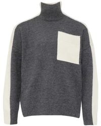 JW Anderson - Panel Pocket Roll-Neck Sweater - Lyst