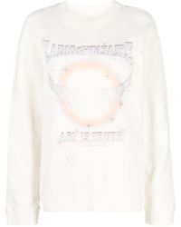 Zadig & Voltaire - Logo-print Jersey Sweatshirt - Lyst