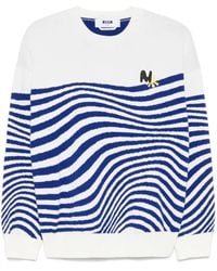 MSGM - Maglione A Righe - Lyst