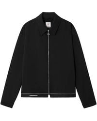 CASABLANCA - Logo-Embroidered Zip-Up Jacket - Lyst