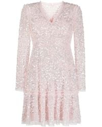 Needle & Thread - Vestido tipo skater con manga larga - Lyst