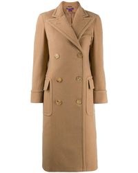 Ralph Lauren Collection Classic Double-breasted Coat - Brown
