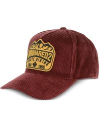 DSquared² - Embroidered Corduroy Baseball Cap - Lyst