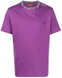 Missoni - Embroidered-logo Short-sleeve T-shirt - Lyst