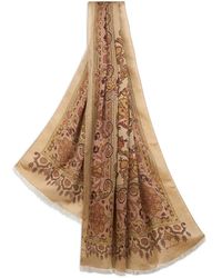 Etro - Schal Aus Einer Baumwollmischung Mit Jacquardmuster, Herren - Lyst
