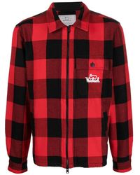 Woolrich - Check-print Zipped Shirt Jacket - Lyst