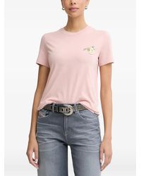 DIESEL - Floral-Print Logo-Patch T-Shirt - Lyst