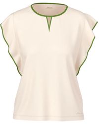 Marc Cain - Ruffle-Sleeve T-Shirt - Lyst