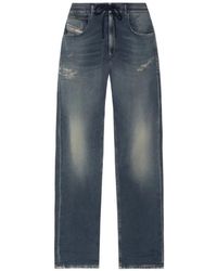 DIESEL - D-Krooley Drawstring Jeans - Lyst
