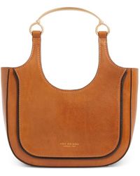 The Bridge - Top Handle Leather Mini Clutch Bag - Lyst