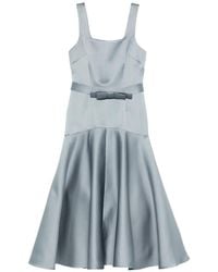 P.A.R.O.S.H. - Square-Neck Midi Dress - Lyst