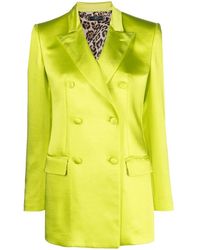 Philipp Plein - Double-Breasted Satin Blazer - Lyst