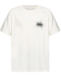 Isabel Marant - Honore T-Shirt Met Borduurwerk En Korte Mouwen - Lyst