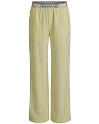 Polo Ralph Lauren - Pantalon De Pyjama En Soie À Bande Logo - Lyst