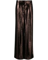 retroféte - Mid-rise sequin-embellished palazzo pants - Lyst