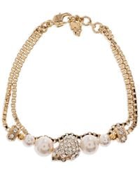 McQueen - Crystal-Embellished Bracelet - Lyst