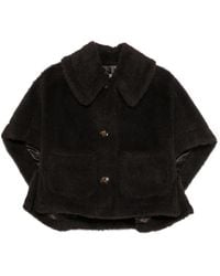 Max Mara - Doppelreihige Jacke Mit Teddy - Lyst
