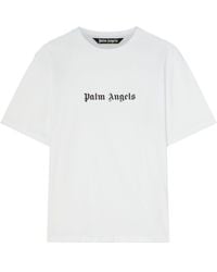 Palm Angels - Camiseta Algodón logo - Lyst