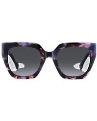 Carolina Herrera - Tortoiseshell-Effect Squared-Frame Sunglasses - Lyst