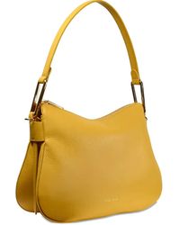 Coccinelle - Curved Leather Shoulder Bag - Lyst