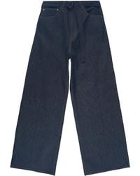 Sacai - Logo-Patch Belt-Fastening Jeans - Lyst