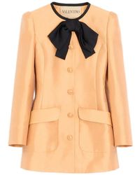 Valentino Garavani - Shantung Caban - Lyst