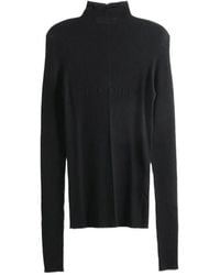 MATIERES FECALES - Ribbed-Knit Roll-Neck Sweater - Lyst