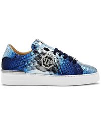 Philipp Plein - Baskets Pp Hexagon En Peau De Python - Lyst