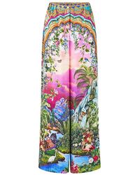 CAMILLA - Turkish Delight Button-Front Palazzo Pants - Lyst