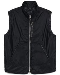 Tom Ford - Top Met Leren Afwerking En Rits - Lyst