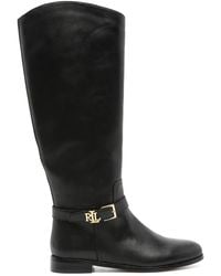 Ralph Lauren - Stiefel mit Logo-Schild - Lyst