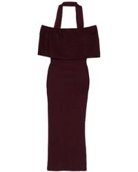 Roland Mouret - Halter-Neck Ruffled Dress - Lyst