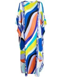 Emilio Pucci - Pesci-print Silk Kaftan Dress - Lyst