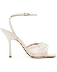 Stuart Weitzman - Floral-Appliqué Buckle-Fastening Sandals - Lyst